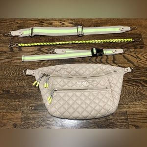 MZ Wallace Large Crossbody Sling Bag - Sesame